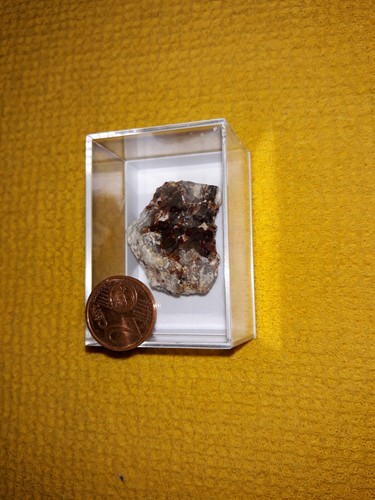 Spessartin auf Rauchquarz China aus Sammlung - Bild 6 von 6