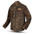 Leather Welding Jacket Flame-Resistant Heavy Duty Welders Work Jacket