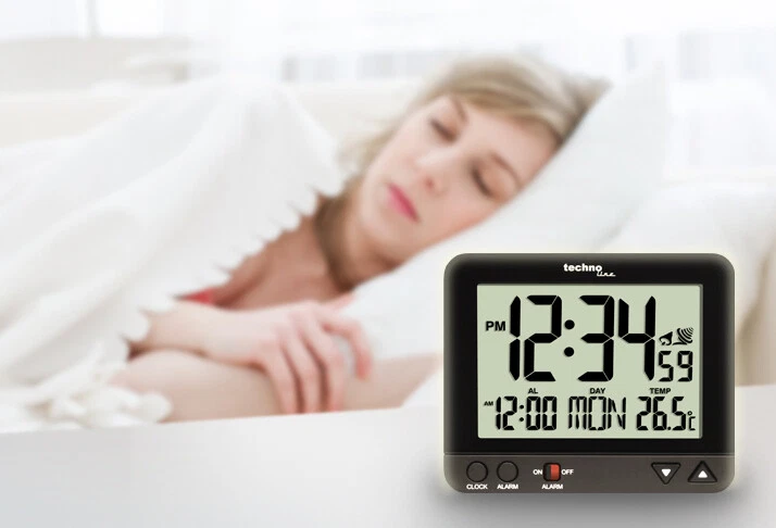 TECHNOLINE Funkwecker WT 195 mit Innentemperaturanzeige und Nachtlicht, schwarz - Bild 2 von 4