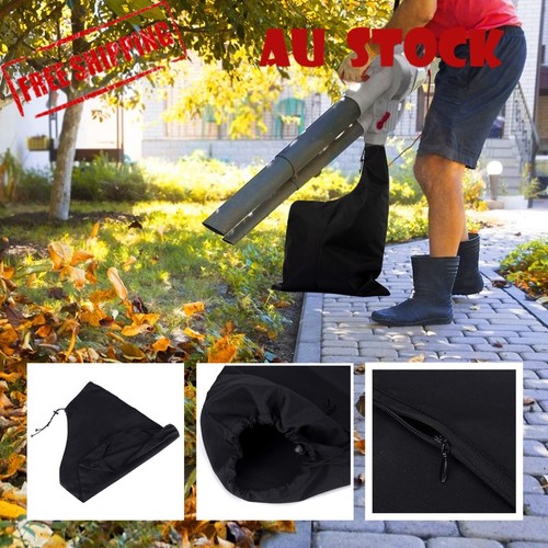 Black Zip Leaf Blower Vacuum Bag Replacement Leaves Garden Lawn Storage