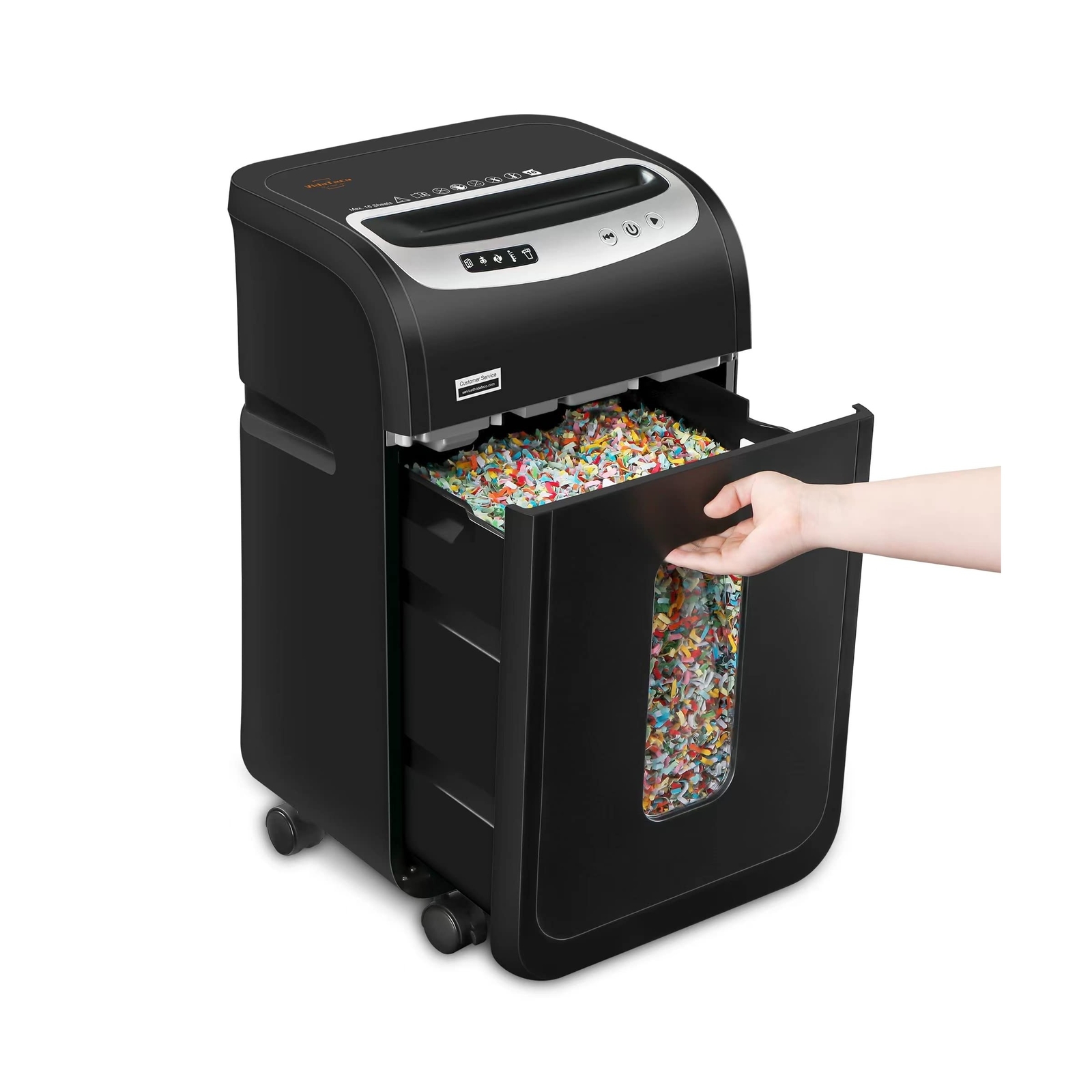 Paper Shredder for Home Office Heavy Duty with 60 Mins Running,VidaTeco 18-Sh...-image