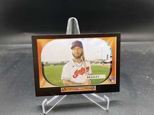 Bobby Bradley 2020 Topps Archives 1955 Bowman Black B55-16 /99 Indians RC