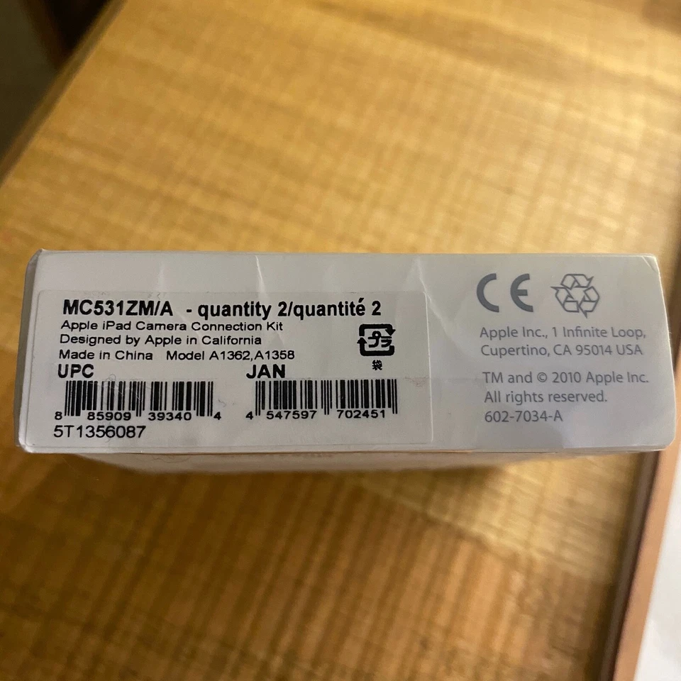 Apple iPad Camera Connection Kit Model A1362 A1358 MC531ZM/A - Brand New - Image 3 of 4