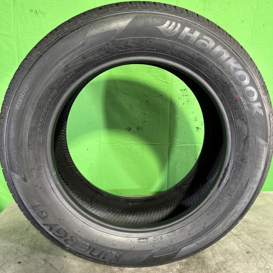 Single,Used-235/60R18 Hankook Kinergy GT 103H 10/32 DOT 4322 | eBay