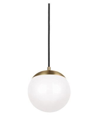 Generation Lighting 6020-848 1-Light Globe Pendant Satin Bronze