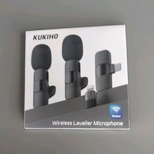 KUKIHO 2 Pack Wireless Lavalier Microphone for iPhone iPad and Android Phone,...