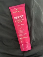 NEW Pure Romance Boost Triplex Tingle Enhancement Cream Strawberry Flavored