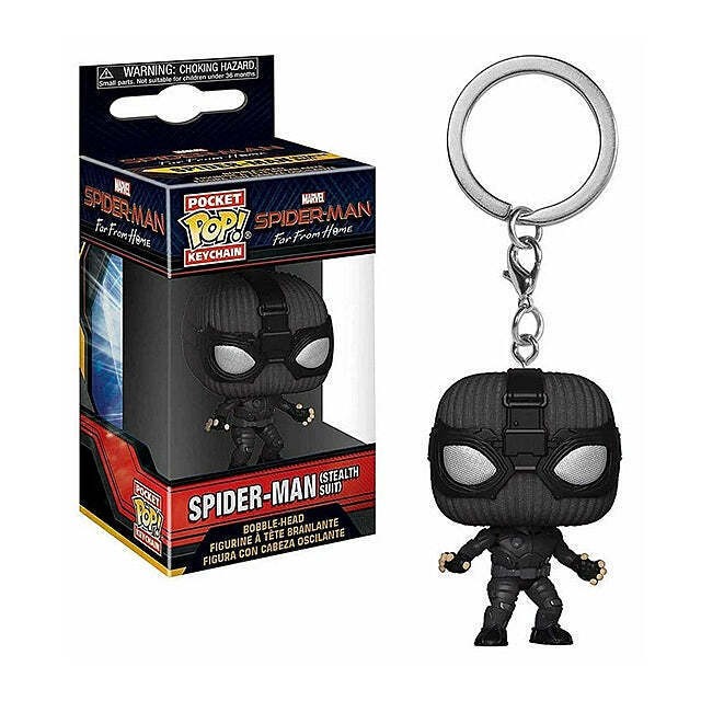 Spider-Man Far From Home: Spider-Man (stealth suit) Funko Pop Keychain
