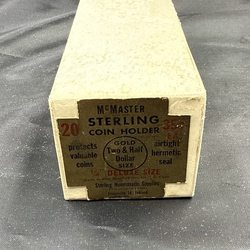 McMaster Sterling Coin Holder 1/4” Deluxe Size