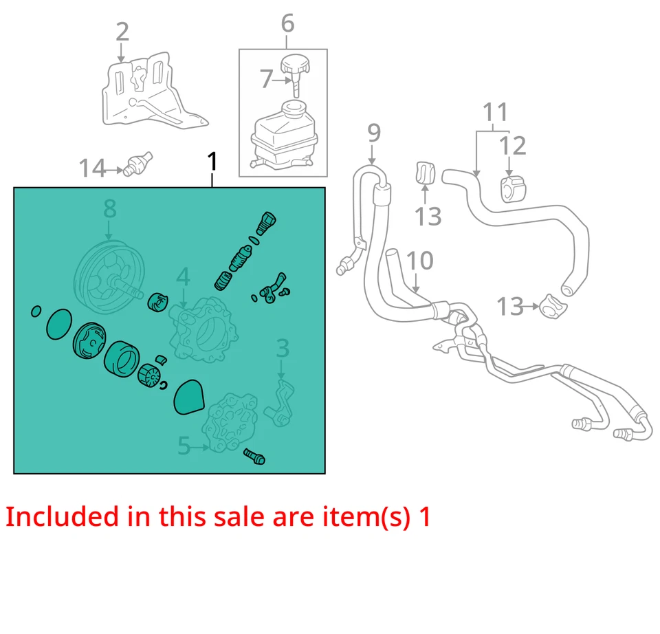Conjunto de bomba de dirección asistida Toyota Celica 2000-2005 158 k OEM Foto 4 de 4