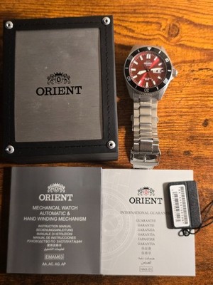 Stunning Red Orient kanno Japan Automatic watch RA-AA0915R19B
