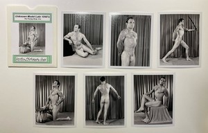 Western Photography Guild Physique Bodybuilding Unknown Model Late 1940’s 4x5’s