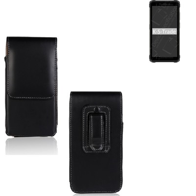 Holster für Ulefone Armor X10 Pro Gürteltasche Schutz Hülle Kunstleder schwar