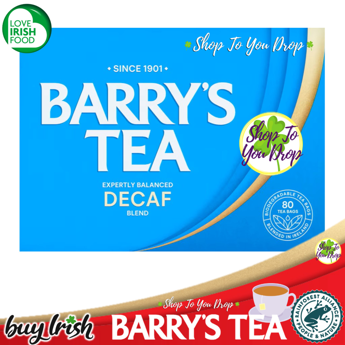 BARRYS TEA GOLD BLEND & ORIGINAL 2 x 80 = 160 Teabags Irish Ireland 250g ☘️☕ - Image 12