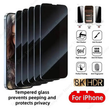 Privacy Screen Protector Tempered Glass Lot For iPhone17 16 15 14 13 12 11 XR XS