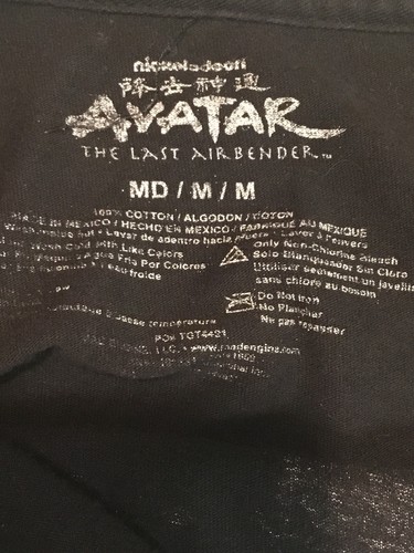 Avatar The Last Airbender Men’s Black T Shirt Size M Vintage T Shirt - Picture 8 of 12