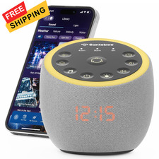 White Noise Sound Machine for Sleeping, 388 Soothing Sounds, Smart Grey, Grey