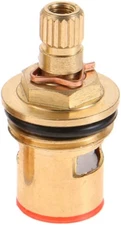 Faucet Ceramic Stem Cartridge Valve, G1/2" Brass Tap Ceramic Disc Cartridge  for