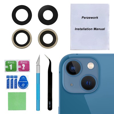 Original Back Rear Camera Lens Glass Replacement for iPhone 12 and iPhone 12 ...
