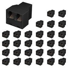 RJ12 6P6C 3 Female Telephone Line Splitters Jack Splitter Telephone Landline ...