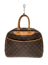 LOUIS VUITTON Handbag 2) Bowling Vanity (Deauville) _Monogram Canvas PVC Used