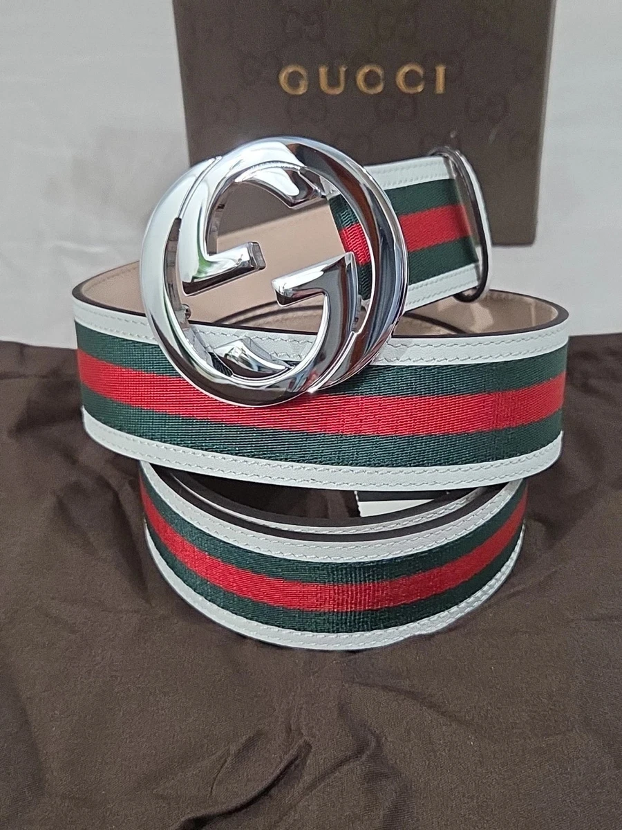 Gucci Leather White Belts for Men for sale | eBay