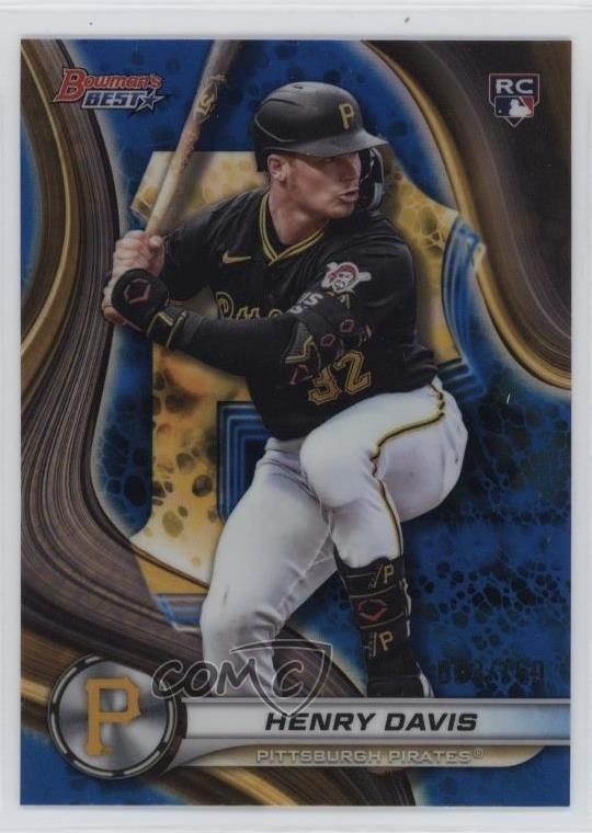 2024 Bowman's Best Blue Refractor /150 Henry Davis #50 Rookie RC