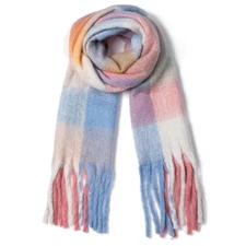 Winter Women Chunky Scarf Warm Blanket Big Thick Large Oversized Wrap Colorfu...