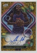 2023-24 Cosmic Chrome Gold Interstellar Refractor 37/50 Isaiah Stewart Auto 11ng