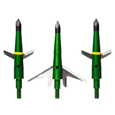 SWH00207 #207 2 Inch Cut Broadheads Set of 3-100 Grain, Green, 2"