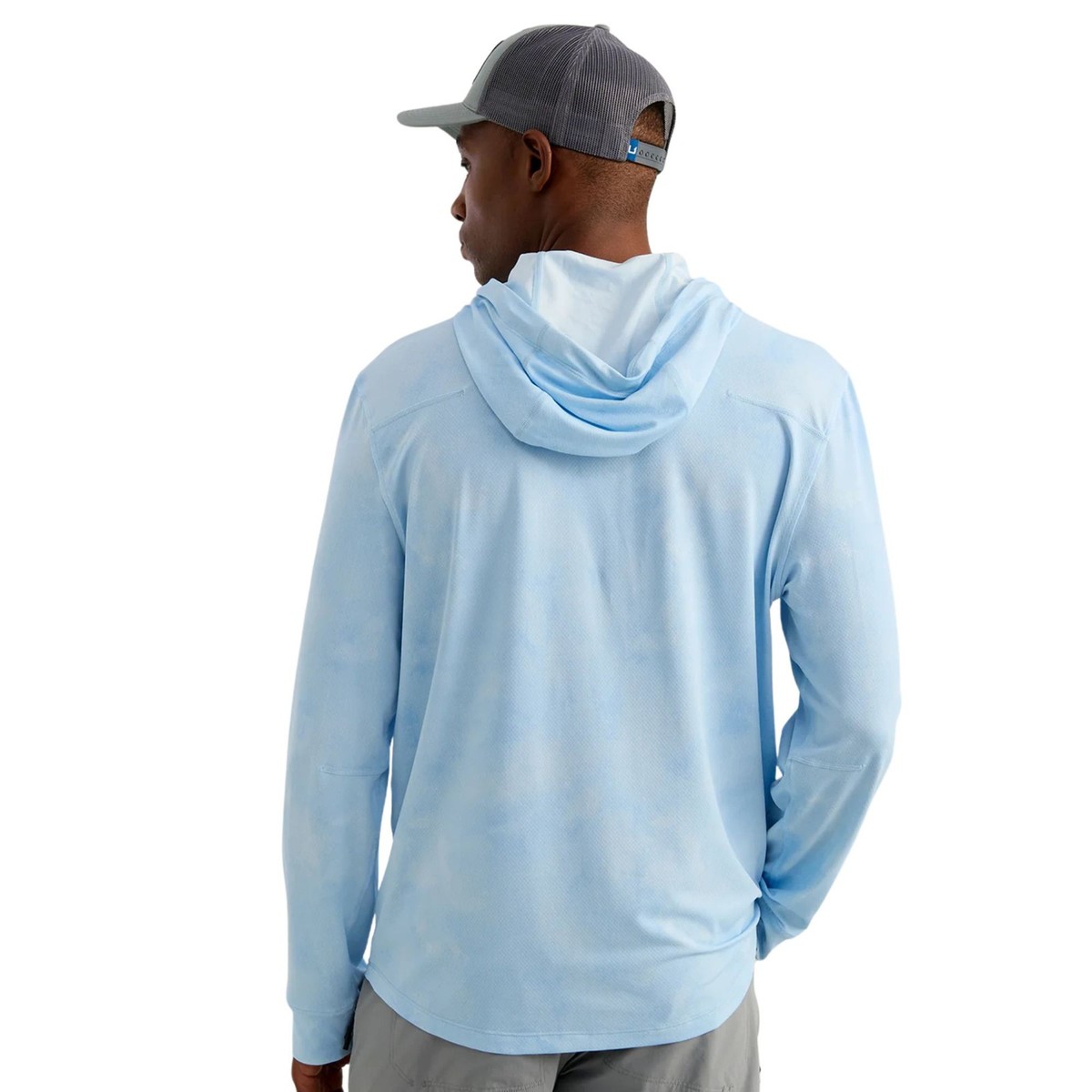 Huk Watershed Printed Hooded Shirt Men's Sweatshirt, Coastal Drift