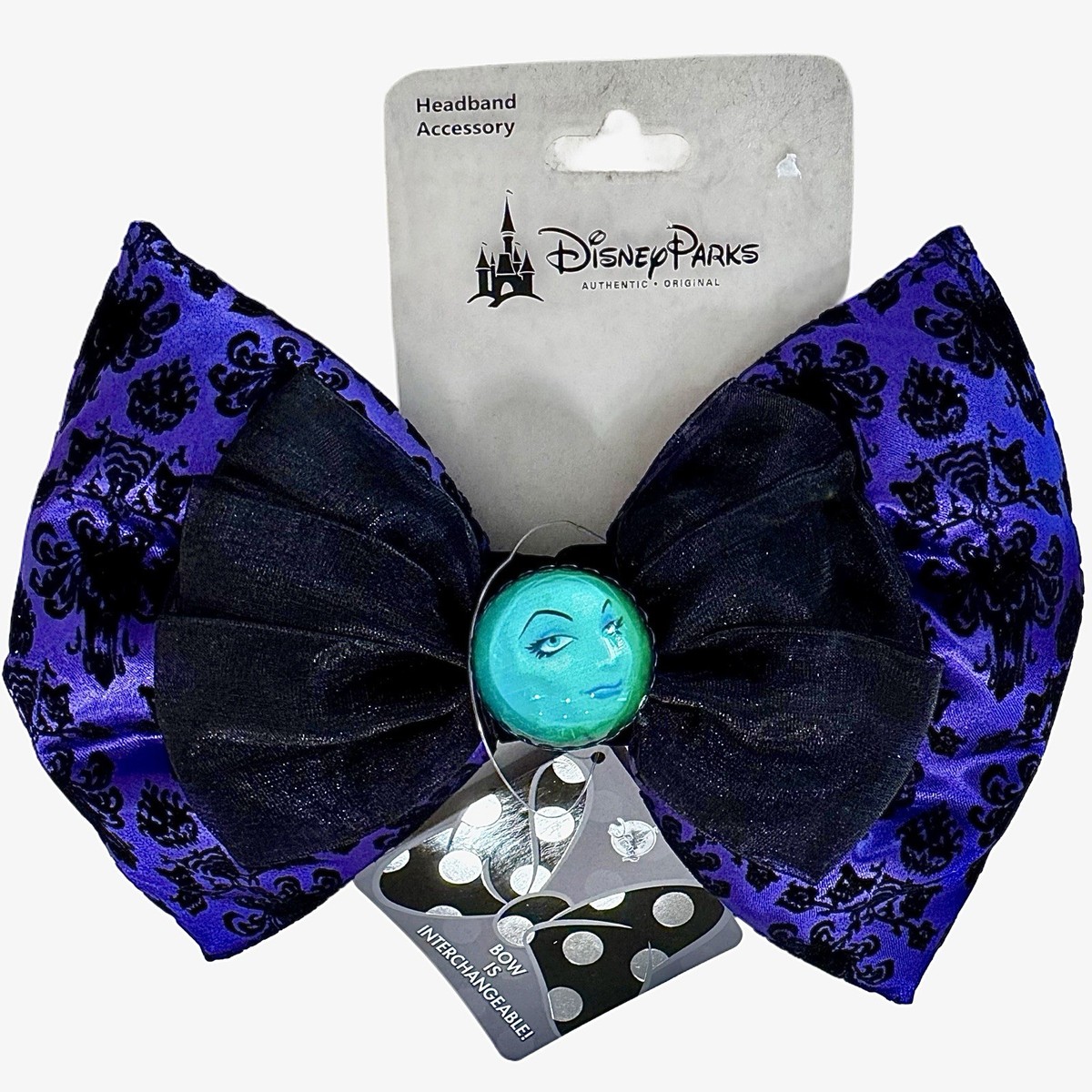 Disney Parks Haunted Mansion Interchangeable Bow For Minnie  display picture 1