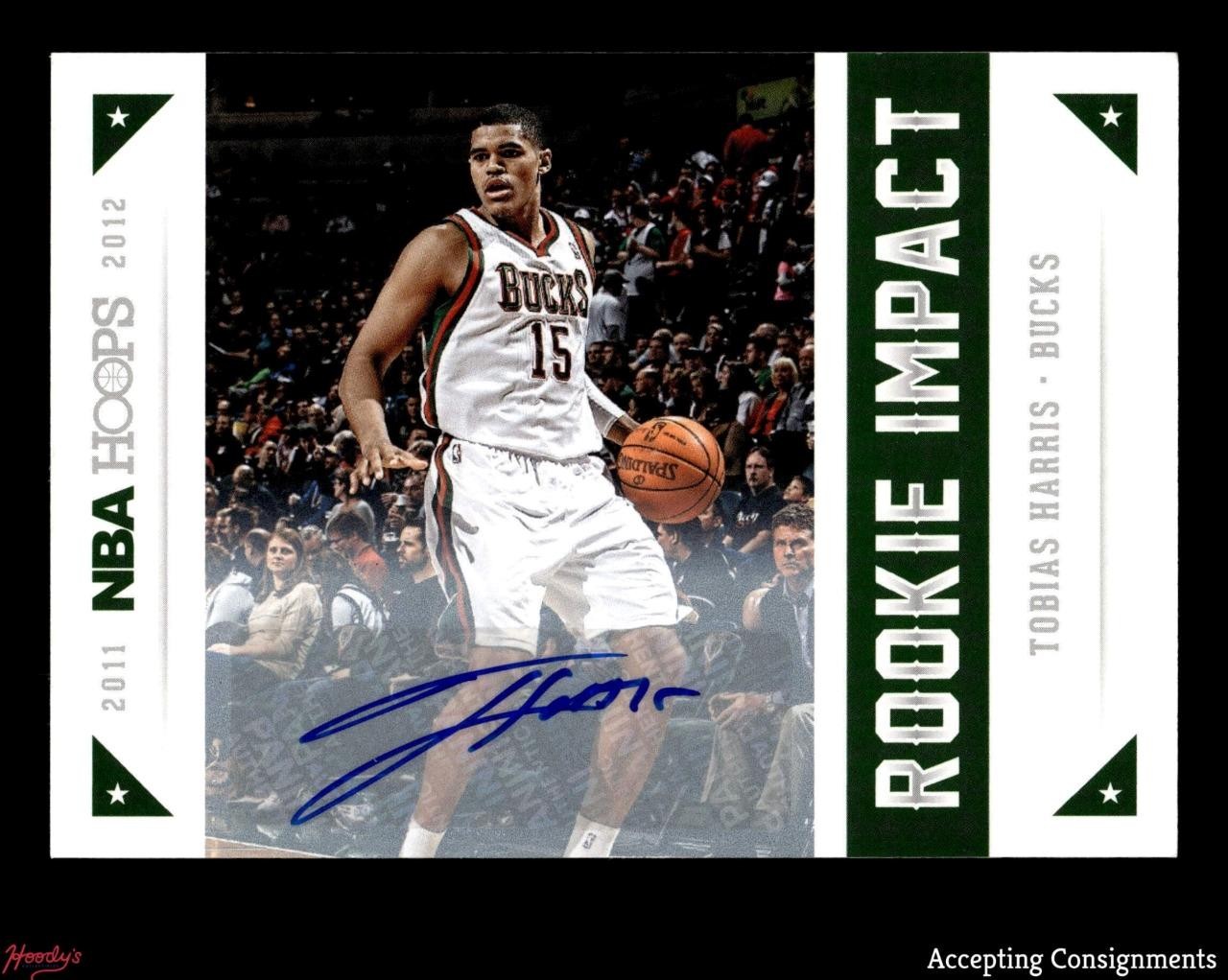 2012-13 Hoops Rookie Impact Autographs #26 Tobias Harris AUTO BUCKS