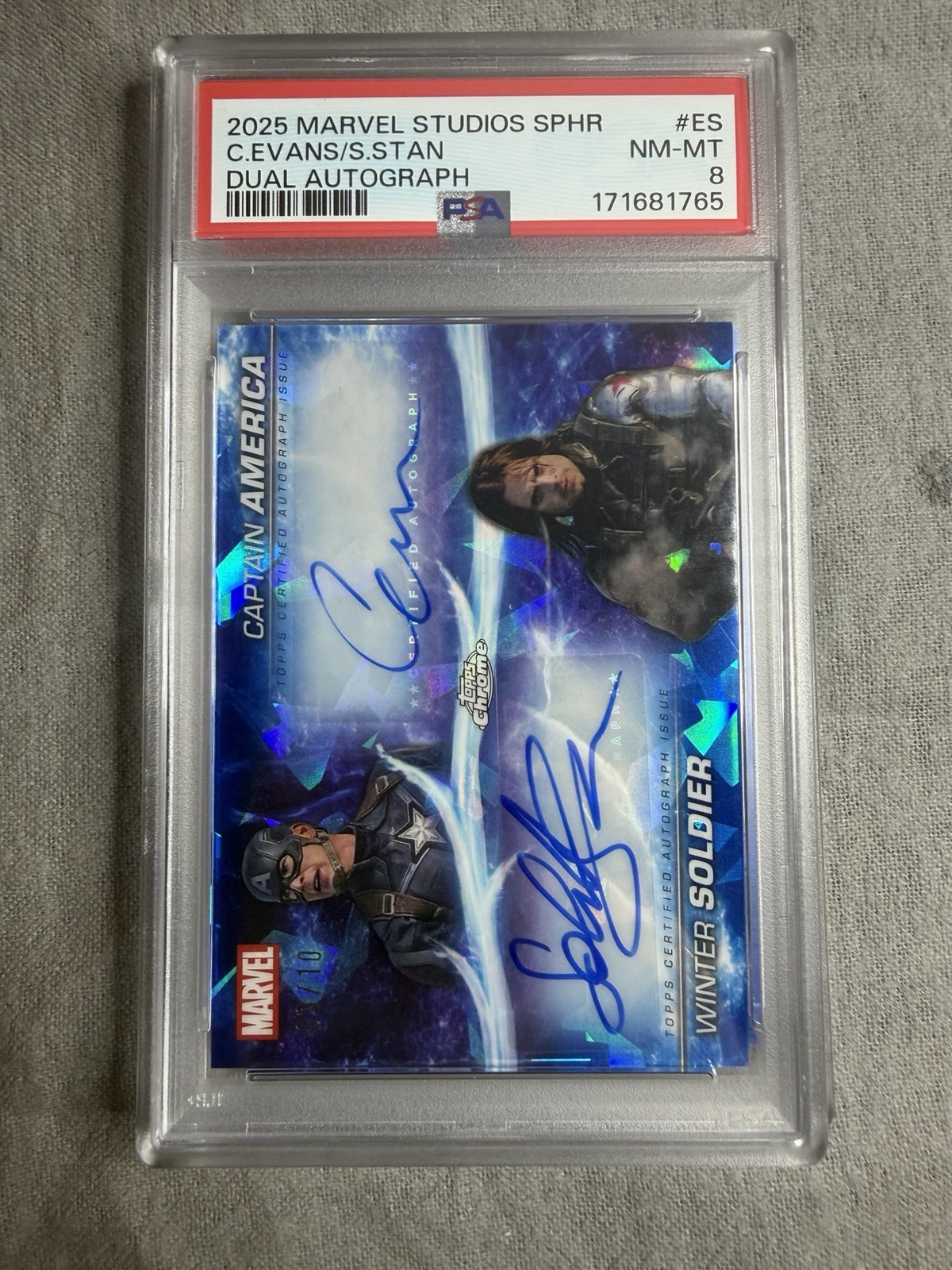 2025 Marvel Studios Sapphire Chris Evans/Captain America Winter Soldier Auto /10