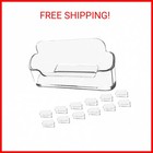 vrupin Business Card Holder for Desk - 4 Pack Acrylic Business Card Holder , Fit