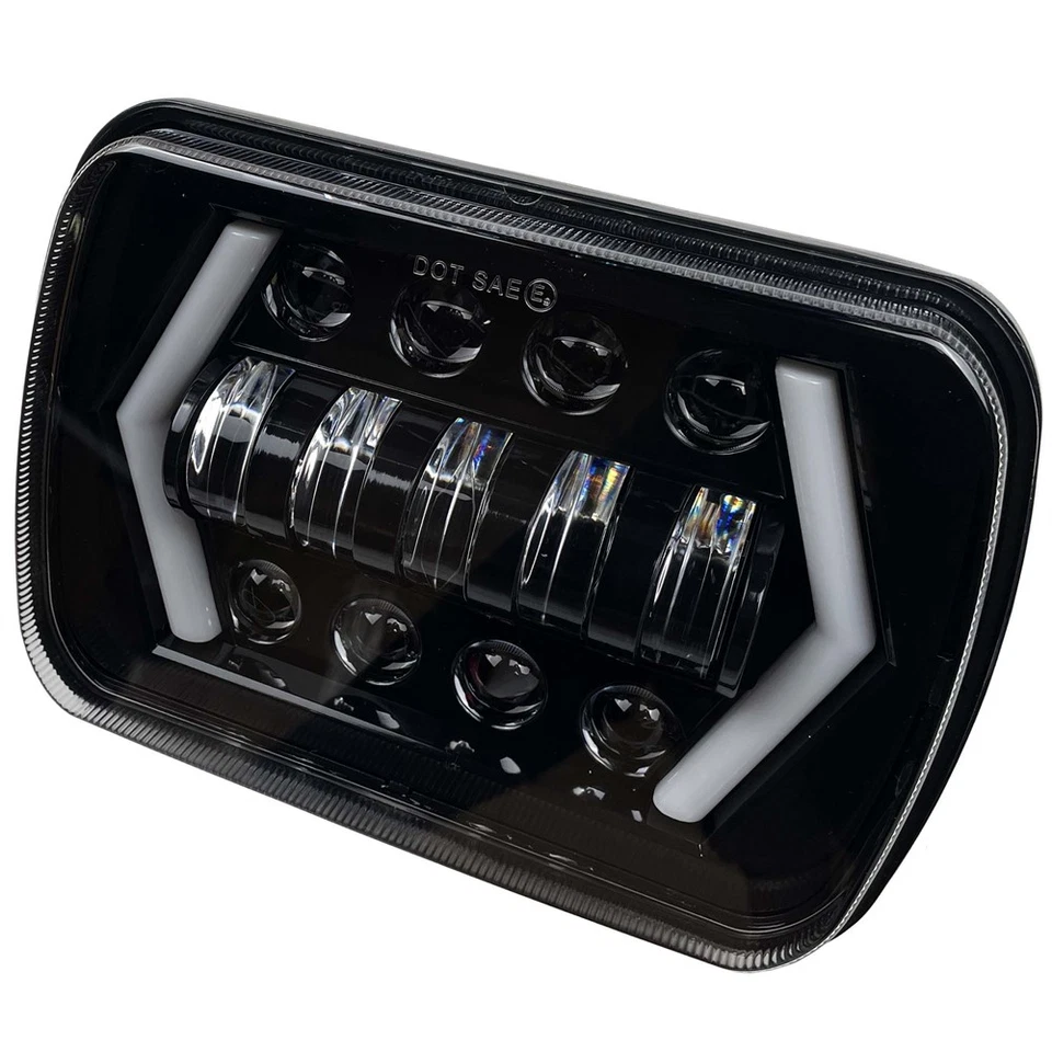 Faro LED 5x7" 7x6" haz alto-bajo DRL para camioneta Toyota 1982-1995 4Runner Foto 3 de 4