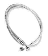 39.37" Length Motorcycle Hydraulic Brake Line Oil Hose Pipe Stainless Steel