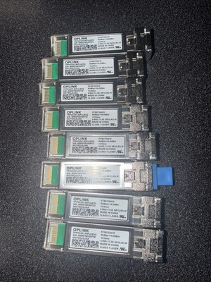 Lot Of 8 Oplink TPP4XGFLRIFUJE2G Fujitsu FC9572A410 10G SFP+ 1310nm 10km