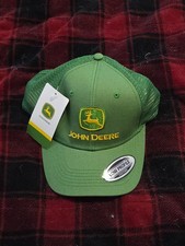 John Deere Green Mesh Hat Adjustable SnapBack One Size New w/ Tags Rare