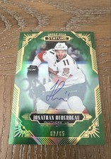2020-21 Upper Deck Stature - Jonathan Huberdeau #47 Green Autographs /65 (AU)