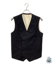 REGULATION Yohji Yamamoto Double vest Size: 3 Black Men HG-V50-040