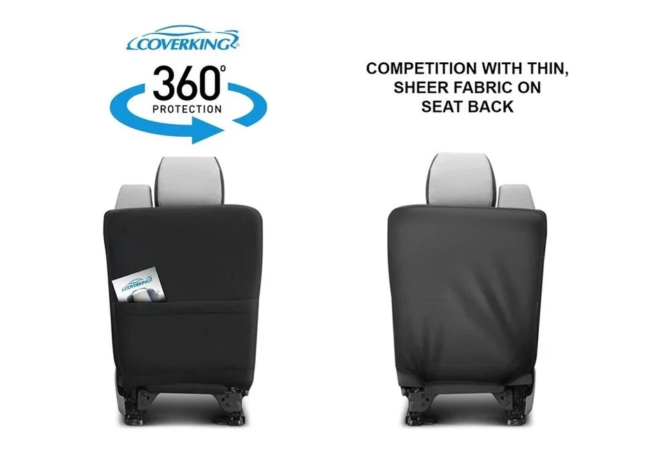 Fundas de asiento Coverking Neosupreme segunda fila Subaru Forester 2019-2024 negro/carcoa Foto 3 de 4