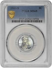 1943 S 1C Lincoln Steel Wheat Cent PCGS MS 65 New Holder with Toning