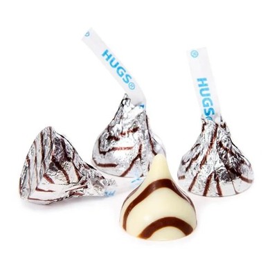 HERSHEY'S KISSES-HUGS WHITE CREAM COVERED CHOCOLATE CANDY-BULK VALUE LIMITED!!