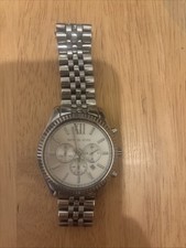 Michael Kors Lexington MK8405 Mens Silver Stainless Steel Watch - Needs Battery