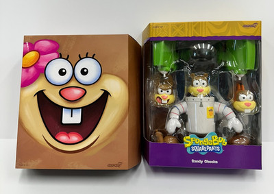 SUPER7 ULTIMATES SANDY CHEEKS ACTION FIGURE COMPLETE NEW SPONGEBOB SQUAREPANTS