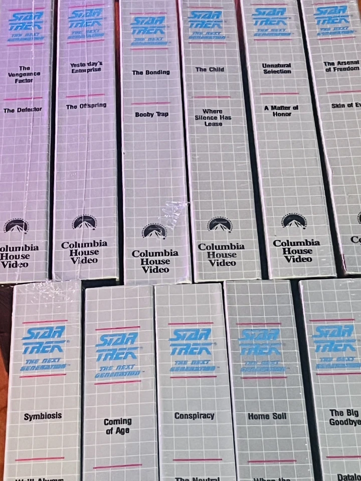 Star Trek TNG Collector’s Edition VHS Lot – 11 Sealed Tapes – Vintage Sci-Fi - Image 4 of 4