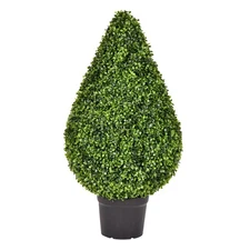 Vickerman 36" Boxwood Teardrop Shaped In Pot (UV) - TP171536
