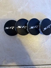 Satin Black SRT Center Caps Full Set Of 4