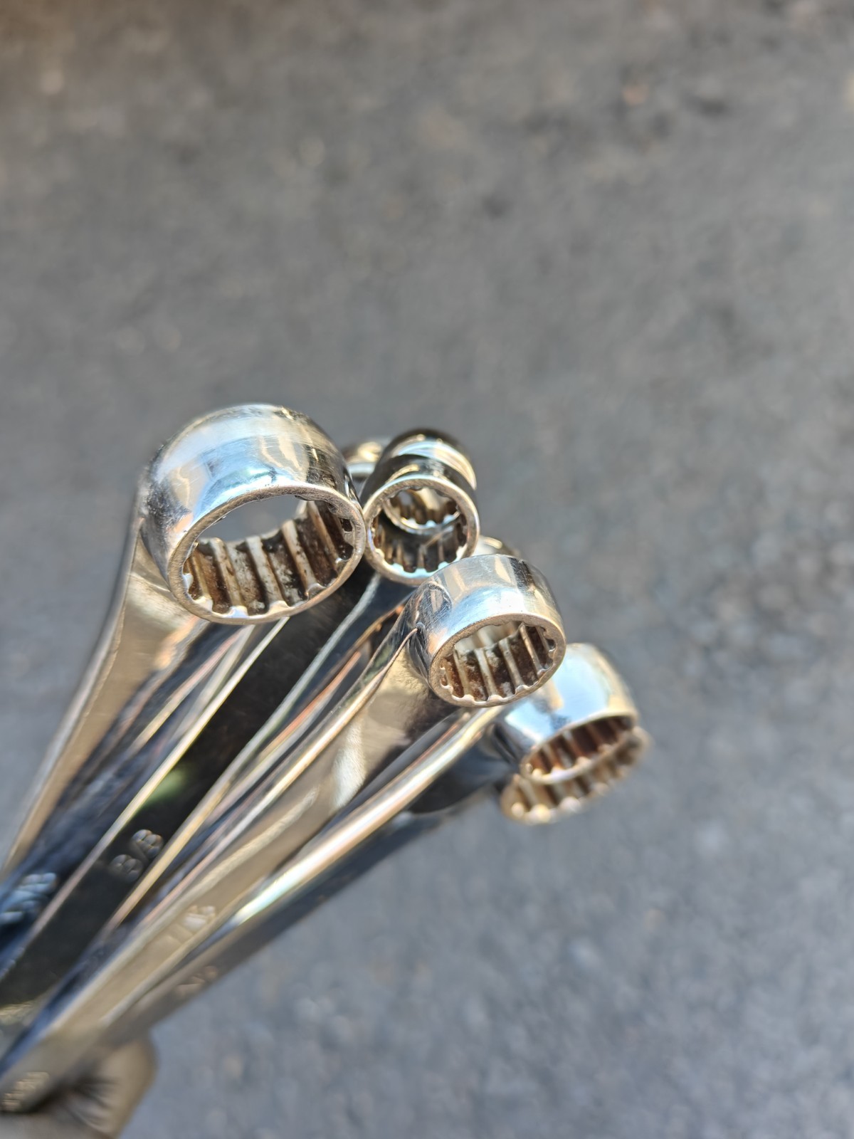 Matco Tools 8pc SAE 0° Flex Head Ratcheting Box XL Wrench Set Spline Inch